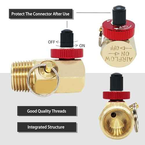 Portable Air Tank Manifold with Fill Port, Aluminum Valve and Relief Bypass, 1/2" MNPT for Air Tank x 1/4" FNPT for Hose x 1/8" FNPT for Gauge