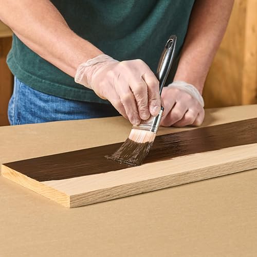 Varathane Total Control Dark Walnut Gel Stain - Half Pint (1 Pack) Indoor & Outdoor Finish