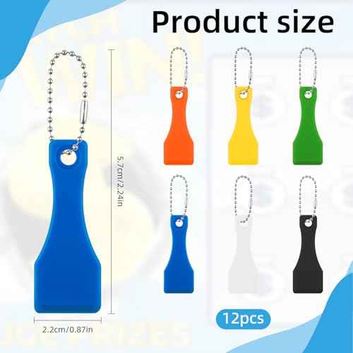 12PCS Multi-Color Lottery Ticket Scratcher Tool, Plastic Scraper Tool/Lotto Scratcher Tool for Lottery Ticket, Lottery Ticket Scratcher Scratch Off Scratcher Tool