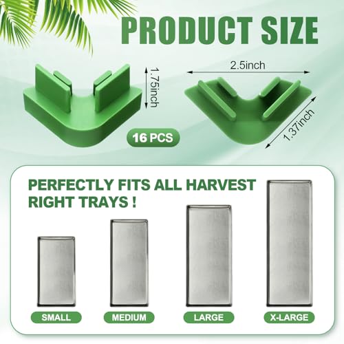 Briwooody 16 Pcs Green Tray Stackers for Harvest Right Freeze Dryer