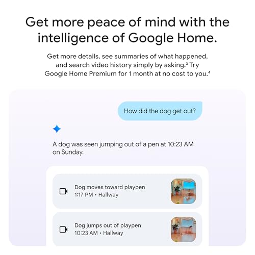 Google Nest Cam Indoor Wired 3rd Gen Security Camera Snow Edition