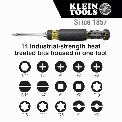 Klein Tools 15-in-1 Multi-bit Ratcheting Screwdriver - Standard Version
