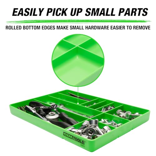 OEMTOOLS 22213 Drawer Organizer Tray for Small Parts, 10-Compartment, Stackable