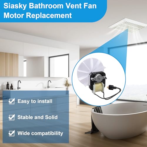 Siasky Bathroom Vent Fan Motor Replacement Kit for Nu-Tone & More, 120V, 50CFM