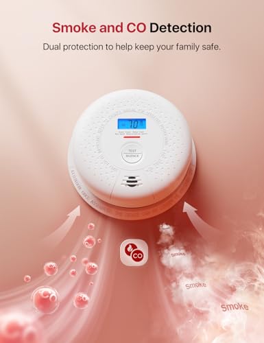 X-Sense 2-in-1 Smoke & Carbon Monoxide Detector 1-Pack, Easy Install