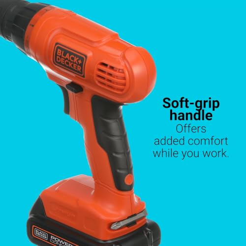 BLACK+DECKER 20V MAX PowerConnect Cordless Drill Project Kit with Bits & Sockets