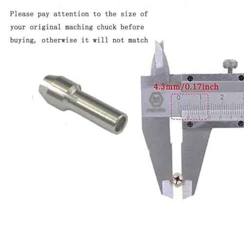10 Pcs 1/8'' Collet Nut Set - Includes 1/8'' Collet + Clamping Nut + 3-Jaw 4486 Keyless Chuck for Rotary Tools