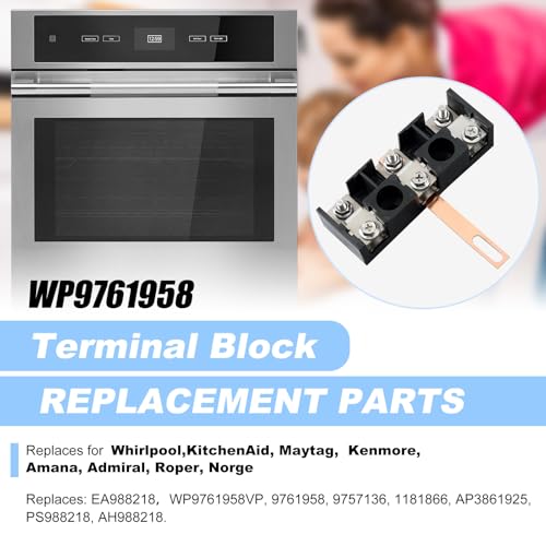 WP9761958 Oven Terminal Block Replacement for Whirlpool/Maytag/Norge