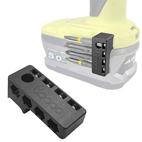 Magnetic 1/4-Inch Hex Bit Holders fit for Ryobi 18v Drill,Hex Screw Bit Storage on Side of Power Drill,Keep Bits Within Reach, Left Side