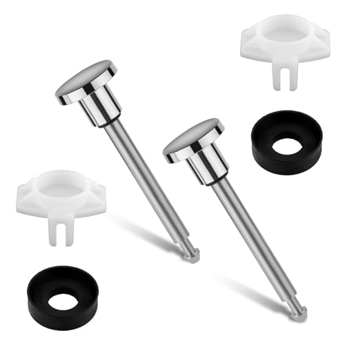 Gosknor Chrome Silver 2pcs Tub Spout Diverter Repair Kit with Valve Stems & Seals - Easy Fix for Leaking Bathtub Spouts