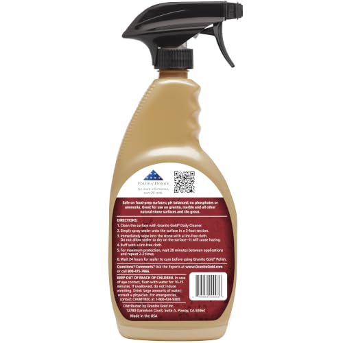 Granite Gold Granite Sealer 24 Fl Oz Spray Bottle for Natural Stone Surfaces