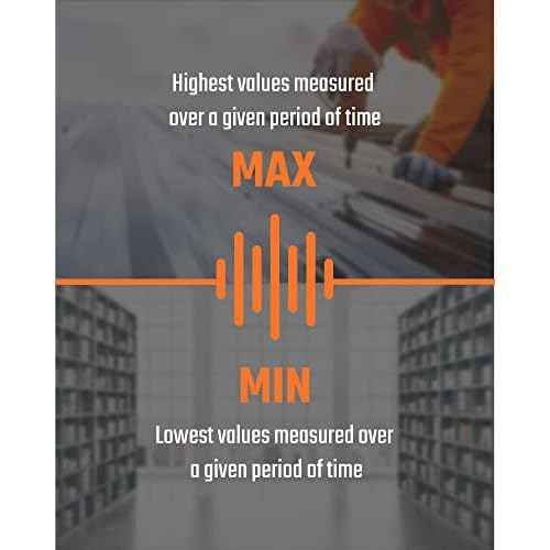 Decibel Meter, TopTes TS-501B Sound Level Meter with 2.25¡± Backlit LCD Screen, Portable SPL Tester with A/C Weighted, Range 30-130dB, MAX/MIN, Data Hold, Use for Home, Noisy Neighbor, Factory - Orange