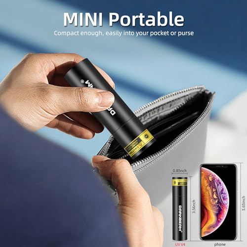 Mini 10W 365nm UV Flashlight Black Light for Detection & Inspection