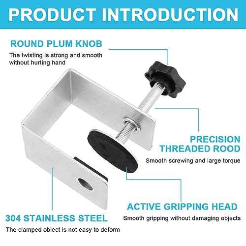 Cabinet Drawer Installation Clamps, 2/4PCS C Clamps Drawer Fixing Clip with Silicone Protect Pad, Woodworking Cabinet Hardware Jig for Door Front Knobs, Pulls Handles Install(Size:2pcs)