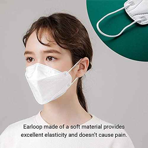 Dr.Puri [20 Pack] New Micro-Dust Protection Face Premium Mask (KF94) White Medium
