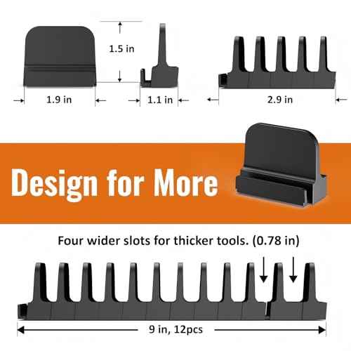 24 pcs Magnetic Plier Organizer Set for Toolbox & drawer Storage|Modular Plier holders for Mechanics, Technicians, Space-Saving & Quick-Access,Gift for father and boyfriend(Black)