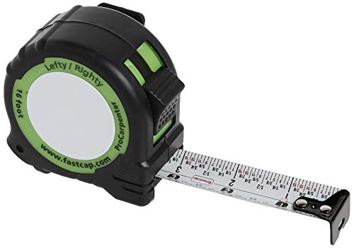 FastCap ProCarpenter Reverse Measuring Tape 4.9m / 16ft with Pencil Sharpener & Notepad