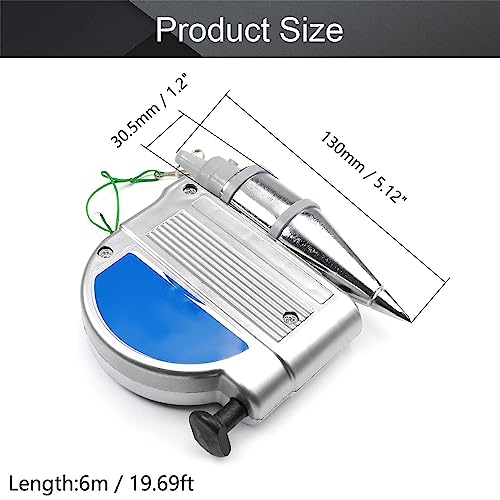 Magnetic Plumb Setter, 20Ft Auto-Retract Line for Construction