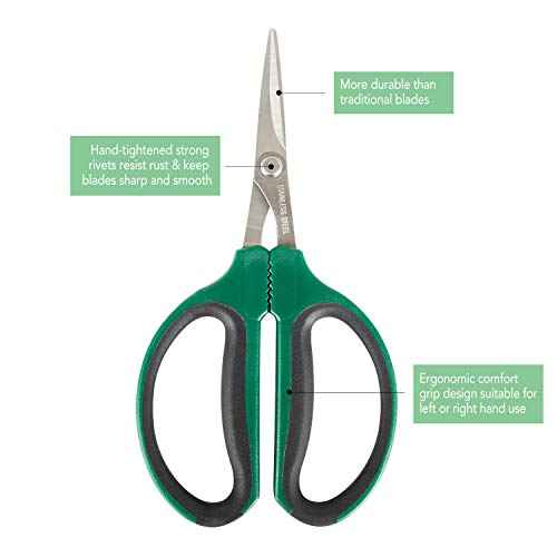 SKINNYBUNNY Bonsai Shears with 40mm Durable Stainless Steel Blades, Precise Trimming and Pruning, Garden Scissors Ideal in Flowers and Bonsai Trees