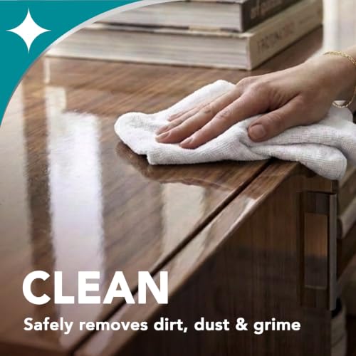 Weiman 16 oz Cabinet & Wood Cleaner & Polish Twin Pack with Microfiber Towel - Protect & Shine Furniture, Cabinets, Trim