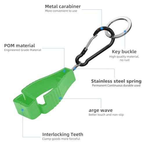 NANHONG 4PCS, Glove Clips for Work Glove Holders, Gloves Clip, Duty Belt Accessories, Gloves Clips for Work