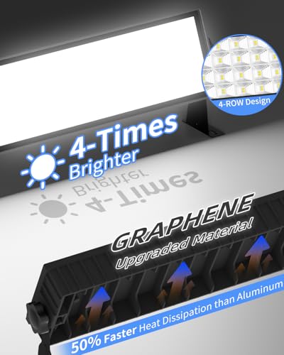 1 Pack 11000LM 100W LED Shop Light IP66 Waterproof Garage Workbench Lighting