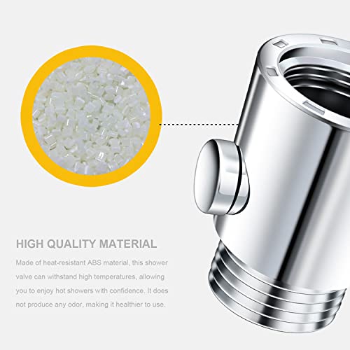Universal Shower Shut Off Valve G1/2" Push Button Water Flow Control for Shower & Bidet