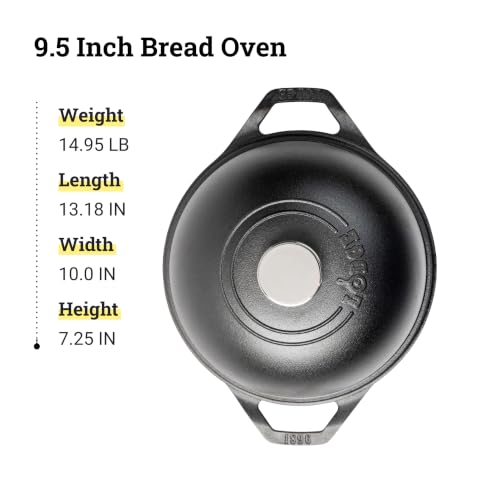 Lodge Chef Collection 9.5-Inch Cast Iron Bread Oven