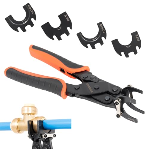 GIANNEER Improved Disconnect Tongs for PEX, Copper & CPVC Fittings - 3 Sizes in 1