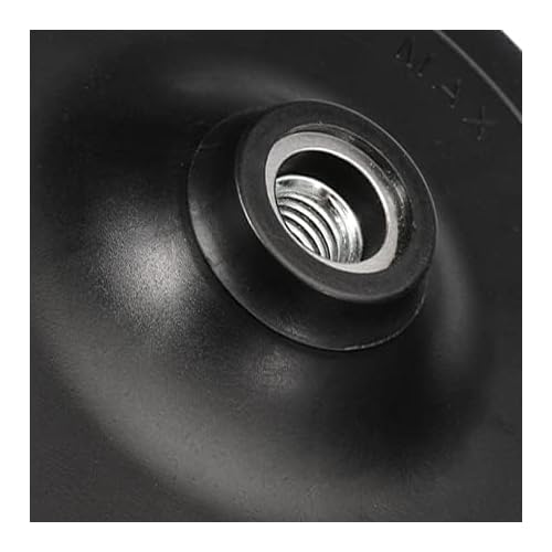 Yakamoz 2Pcs 5 Inch Hook and Loop Backing Pad Sanding Holder Polishing Backer Plate with M14 Thread to 8mm Adapter for Orbital Sander Buffer Polisher