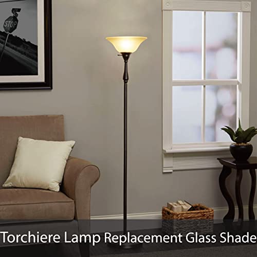 Transitional Aspen Creative 11-1/2" Alabaster Glass Shade for Medium Base Fixtures