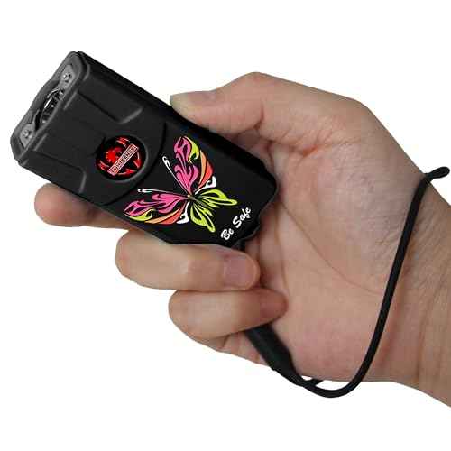 FIGHTSENSE Flashlight Stun Gun for Self Defense ? Rechargeable Stun Gun for Women ? Compact & Powerful Self Defense Flashlight