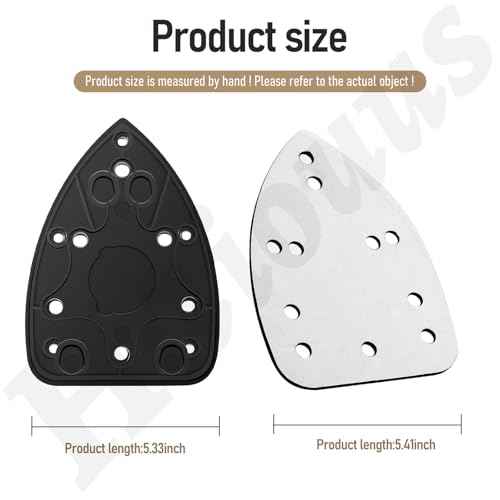 2 Pack 039065005001 Mouse Sander Replacement Pads Compatible with Ryobi Ridgid/Homelite CFS1503K CFS1503 CFS1502 CFS1503G for Ryobi Mouse Sander Replacement Pad