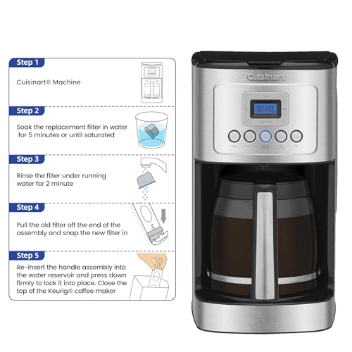 Possiave 12-Pack Water Filters for Cuisinart Coffee Makers – Compatible with DCC & DGB Models