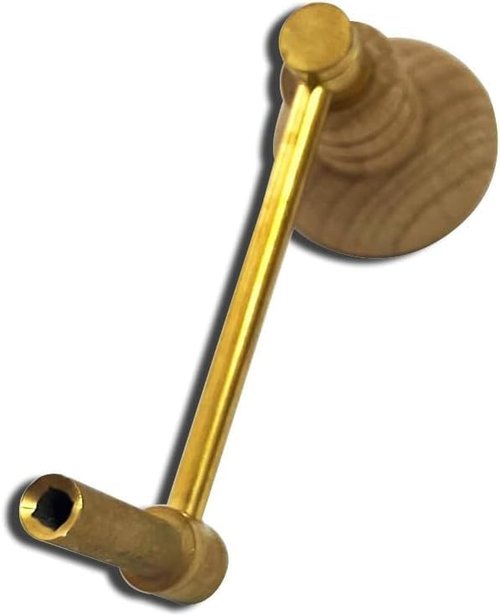 Grandfather Clock Winding Key Crank Winder Mainspring Key Clock Winding Tool Brass Made (Key No. 9-4.5mm I.D.)