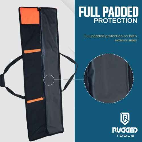 Rugged Tools Guide Rail Bag - Protective Track Saw Bag For Saw Guide Rails up to 59"