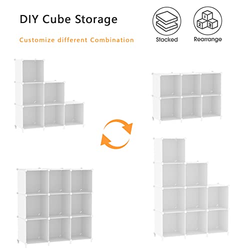 AWTATOS White 6-Cube Closet Organizer Storage Shelf - Multi-Purpose