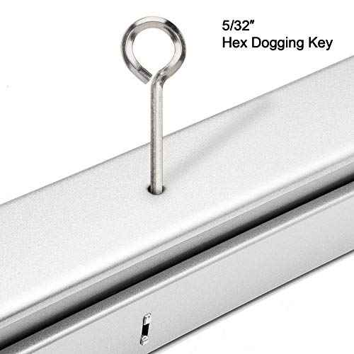 PAGOW 10 Pack 5/32" Standard Hex Dogging Key with Full Loop, Allen Wrench Door Key for Christmas Festival Party Decoration Hurricane Protection Push Bar Panic Exit Devices(0.84" x 2.78")