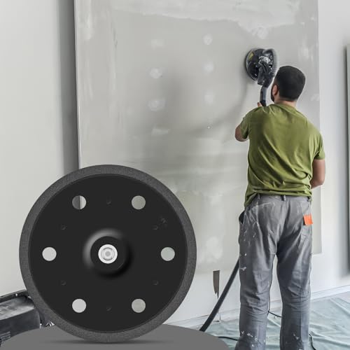 Awutzut 9 Inch 6 Holes Drywall Sander Pad Hook and Loop Backing Pad