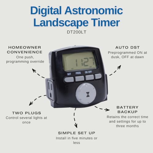 Intermatic Digital Astronomic Landscape Timer - Indoor/Outdoor Lighting Control