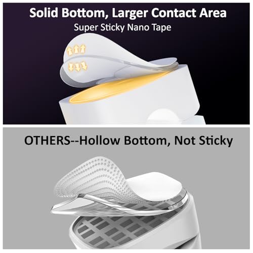 Daisyhome White Rotatable Cord Organizer with Strong Adhesive, 8-Pack