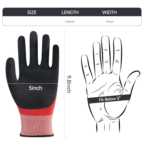 500V Red Insulated Flame Retardant Gloves?Waterproof, Double-Sided Insulation for High Voltage Electrician Work