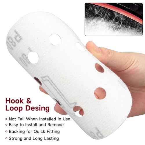 165 PCS 5 Inch Sanding Discs,Round Hook and Loop Sandpaper for Random Orbital Sander 40 60 80 120 150 240 320 400 600 Grit