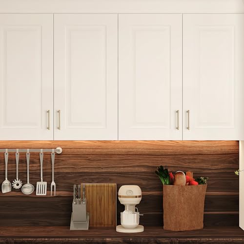 JOY DECOR 5 Inch Champagne Bronze Cabinet Handles 10 Pack - Modern Pulls with 5-In Center
