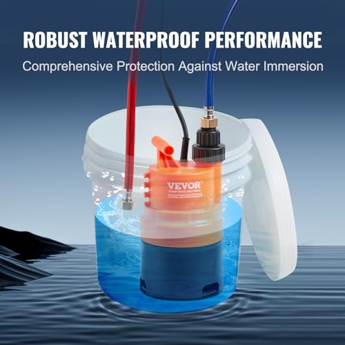 VEVOR 3.7 Gallon Tankless Water Heater Flushing Kit with Pump, Hoses & Accessories