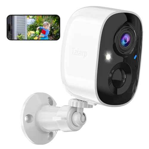 2K UHD Smart Wireless Security Camera Indoor/Outdoor,Battery Powered WiFi Camera with Color Night Vision, Motion Detection, 2-Way Audio, Weatherproof, Cloud/SD Storage for Home Security (2.4GHz Only)