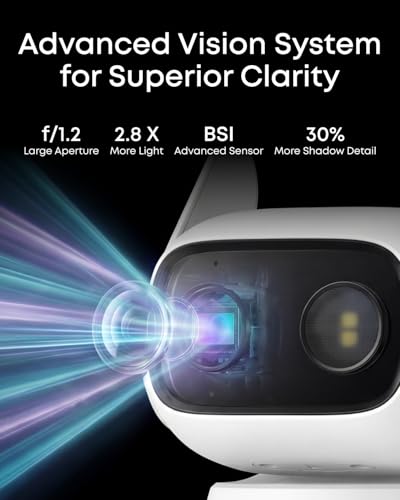eufy Security Indoor/Outdoor Camera C31 White Solo Version with Color Night Vision