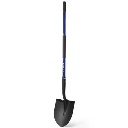 KOLEIYA Shovel,Shovels for Digging Heavy Duty with Fiberglass Handle,Spade Shovel for Gardening Trenching Planting Transferring,57 inches,Blue