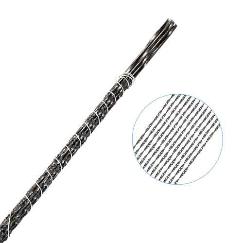 Murtenze 12PCS Spiral Scroll Saw Blades, Plain End Saw Blades Assortment for Wood Metal Cutting Sawing Carve (#5 Fast Wood Cutting)