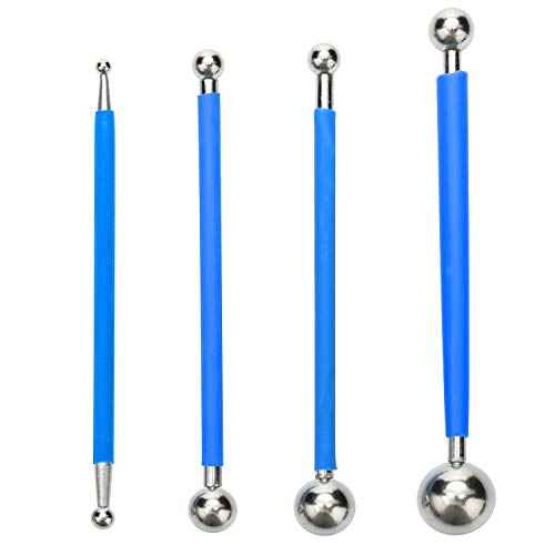 Concrete Countertop Caulking Tool, Metal Ball Tile Caulk Finishing Tool Used to Press The Tile Grout Coating for Bathroom Kitchen and The Rest of The Household